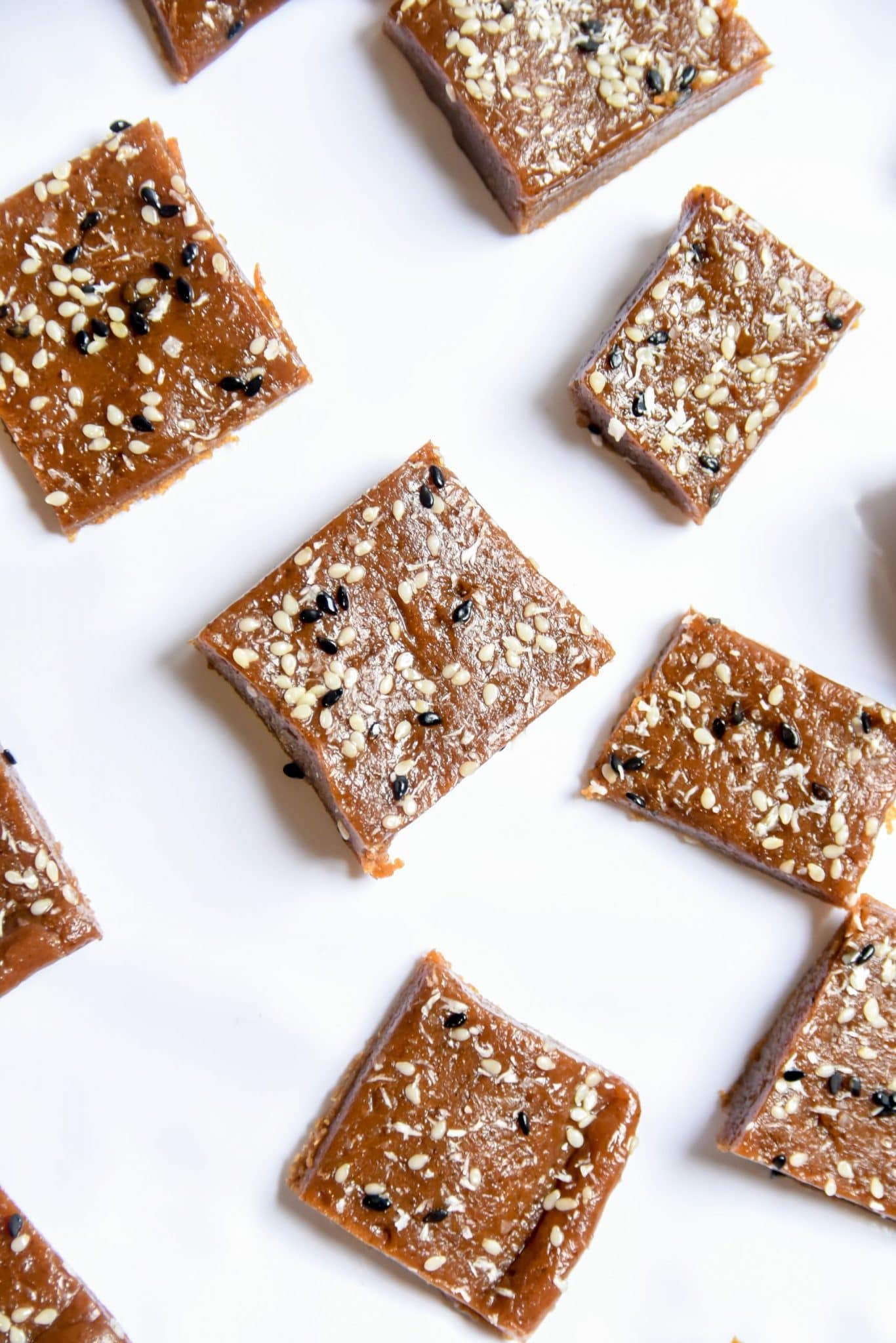 Delicious Date Almond Butter Fudge with Sesame RDLicious