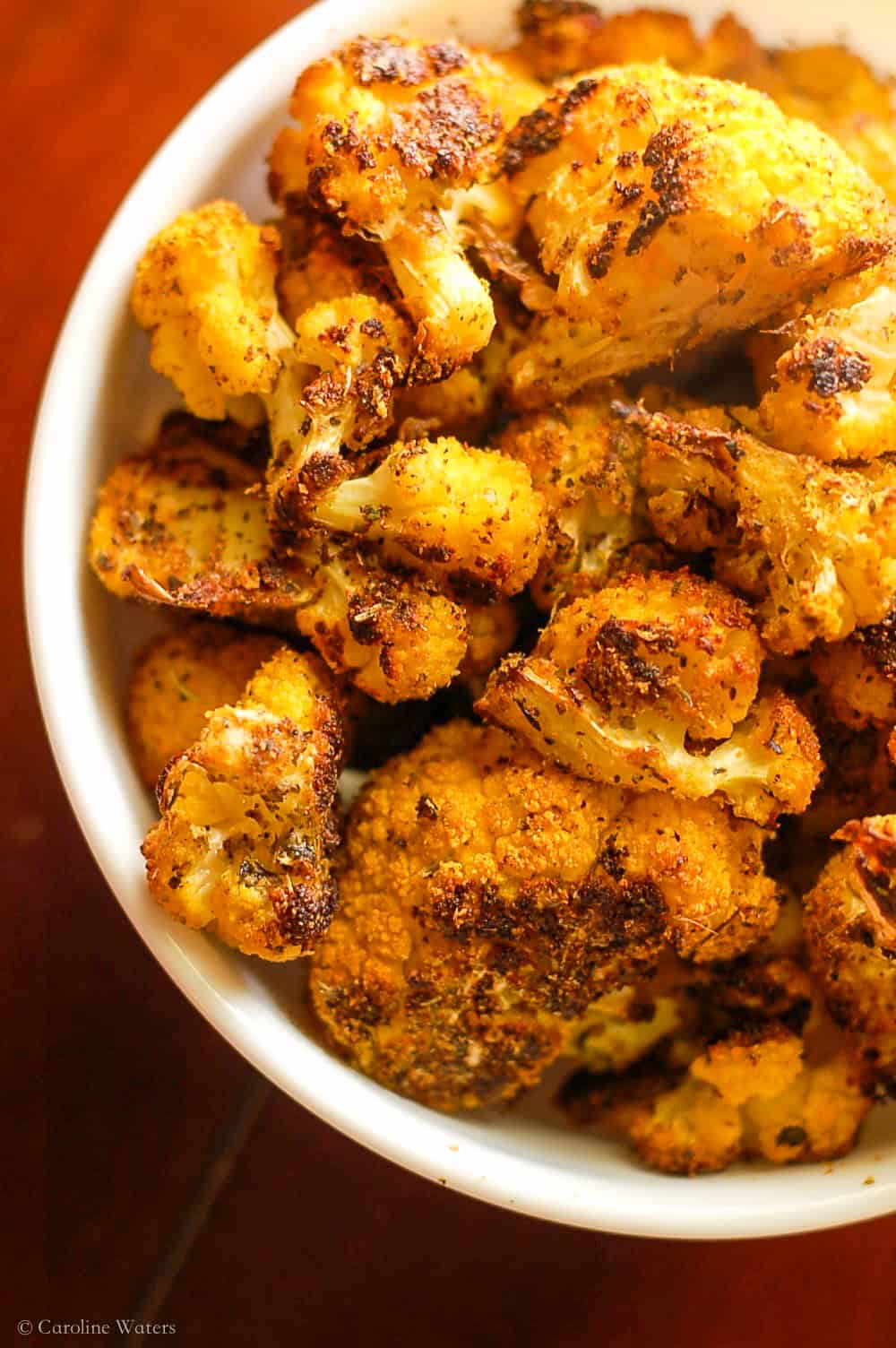 Tasty Cheddar Cauliflower "Popcorn" RDLicious Registered Dietitian