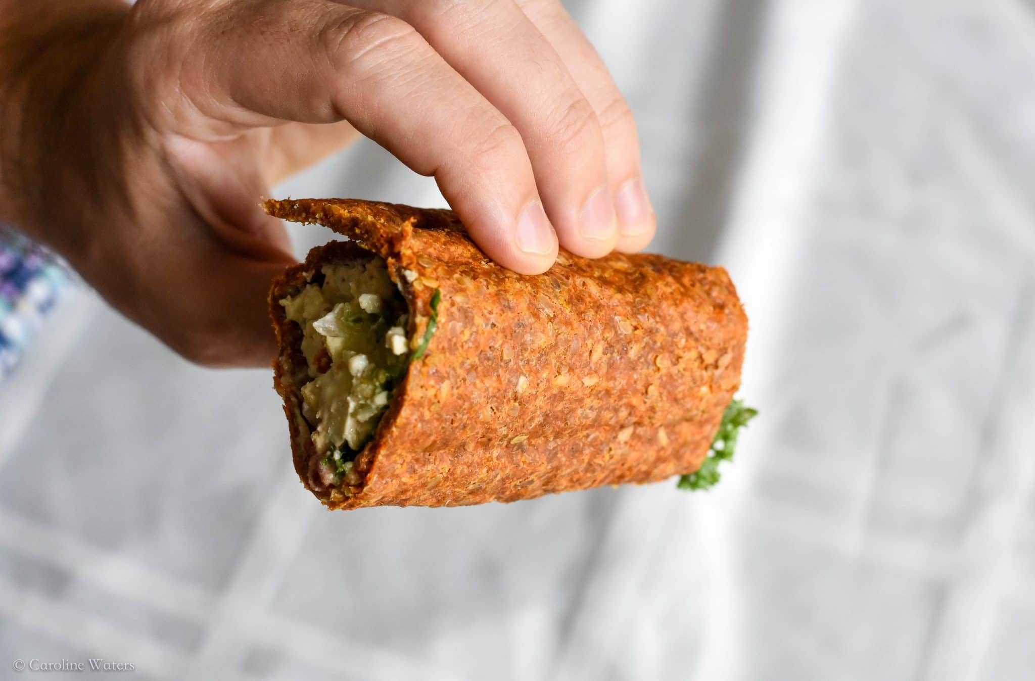 Meatless Tofu 'Chikn' Salad Wrap RDLicious Registered Dietitian