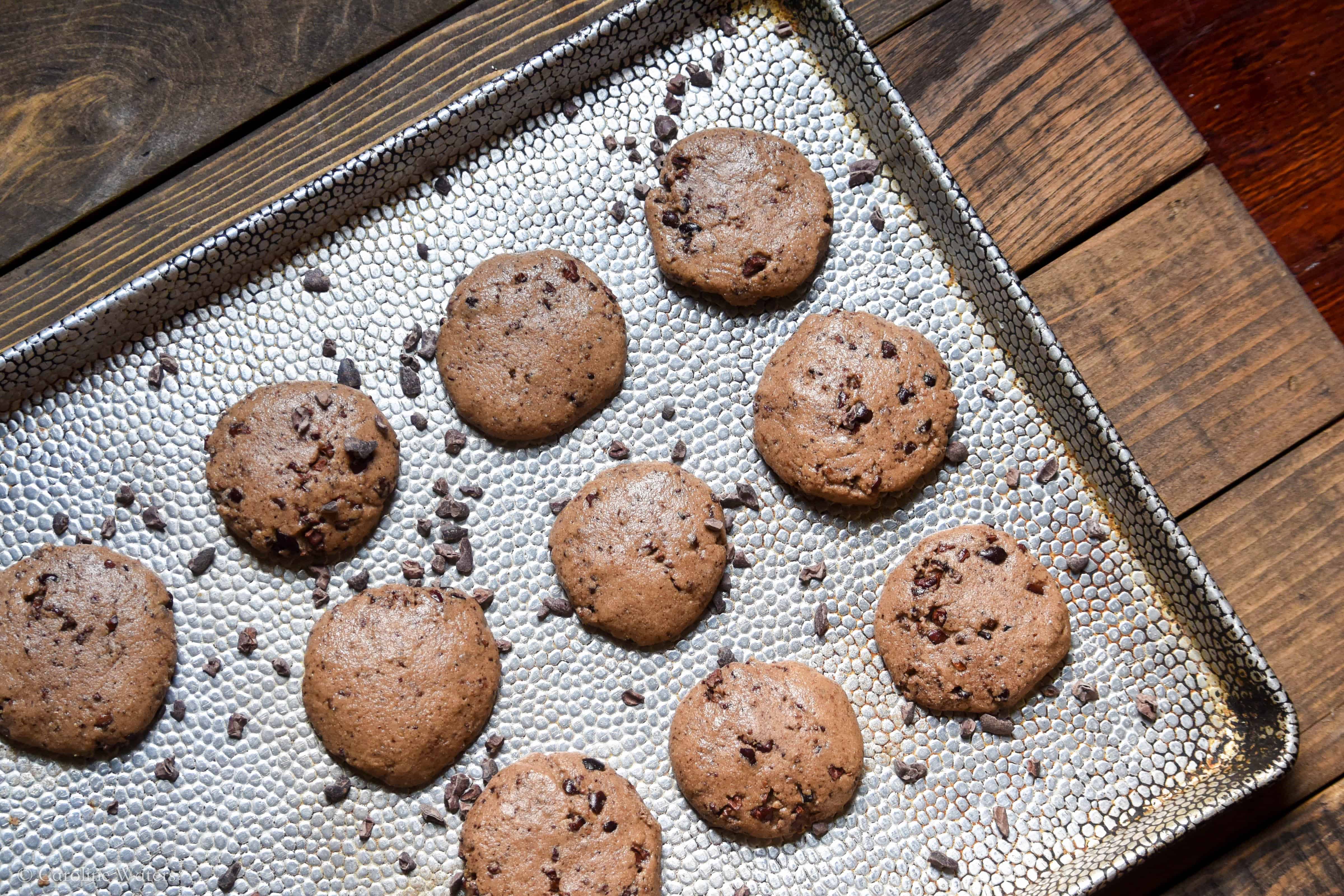 chewy tahini cookies