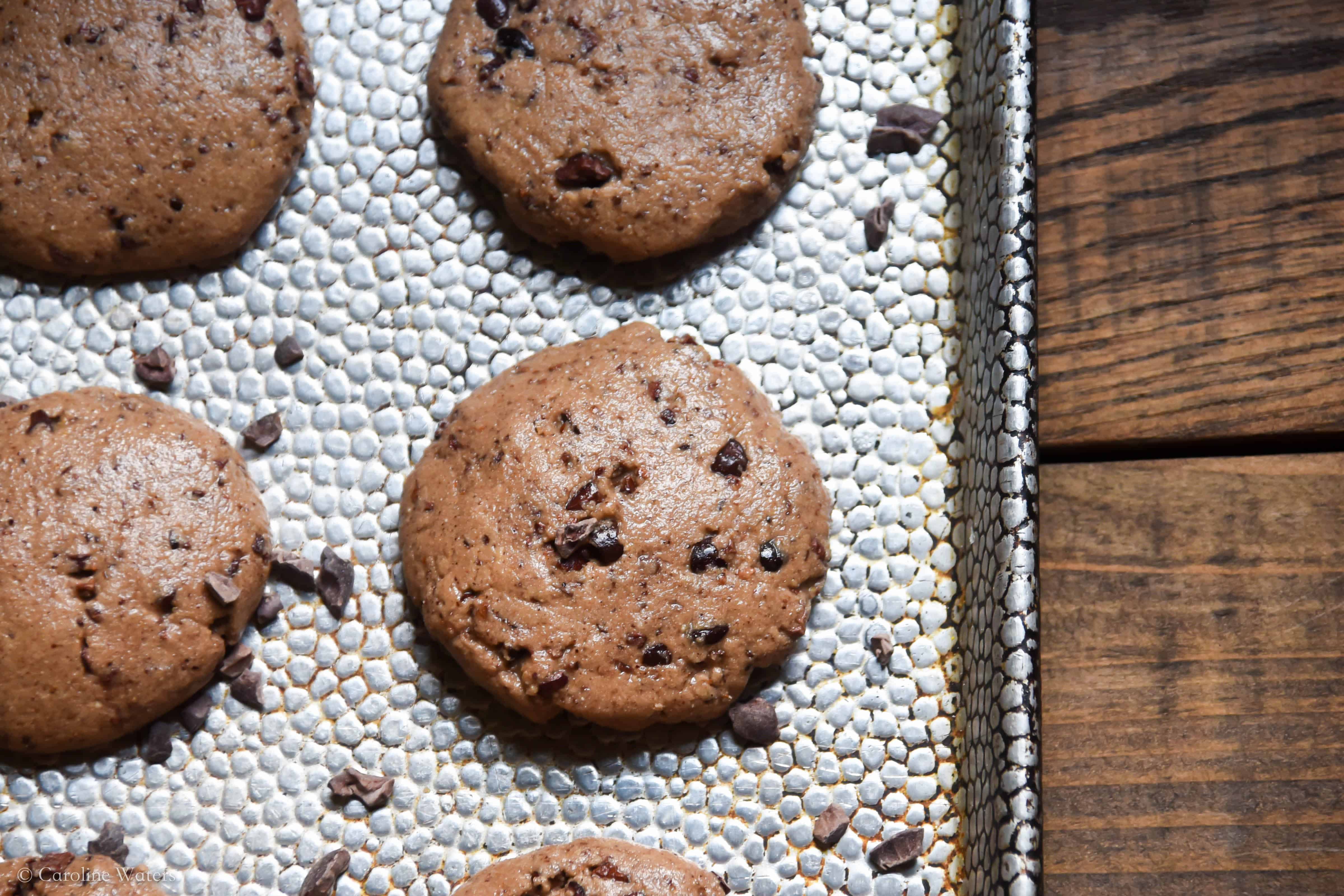 chewy tahini cookies