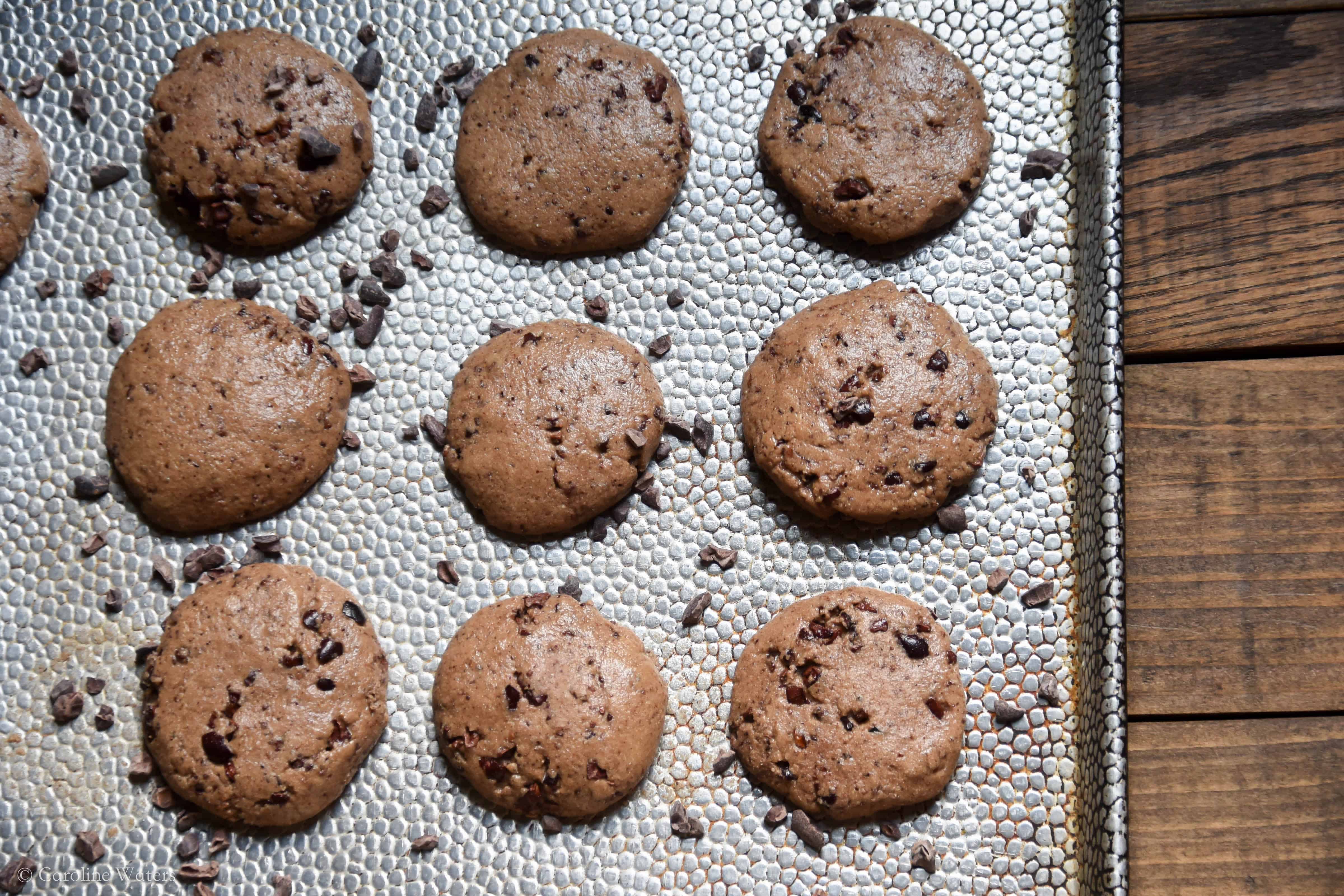 chewy tahini cookies