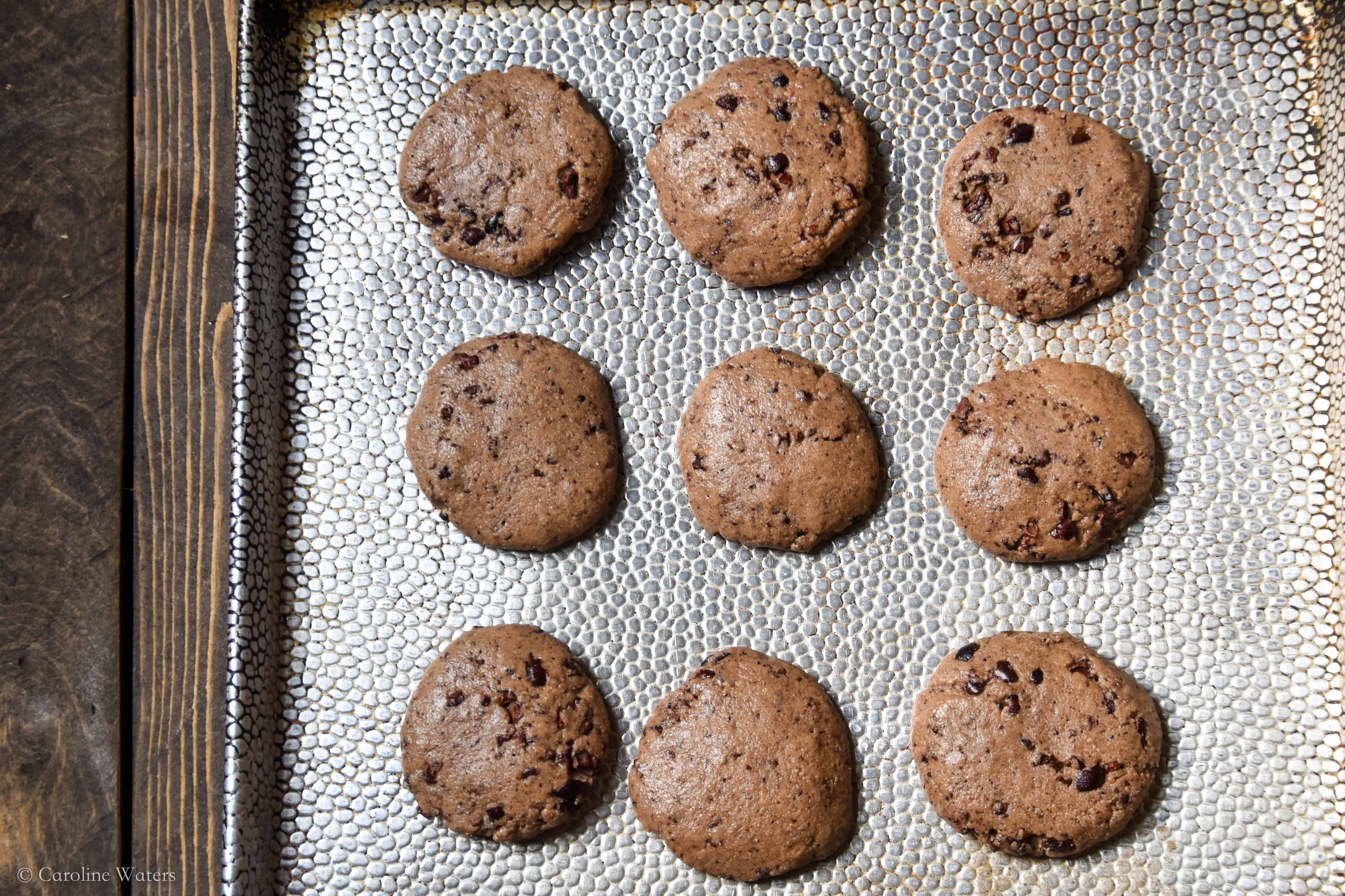 chewy tahini cookies