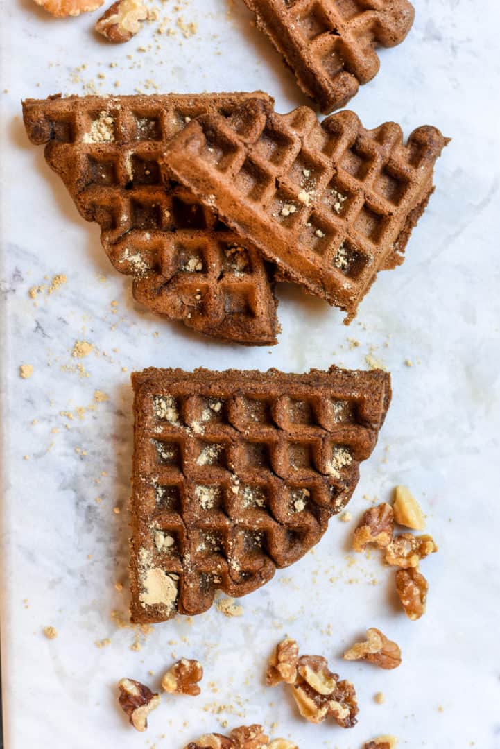 gluten free gingerbread waffles