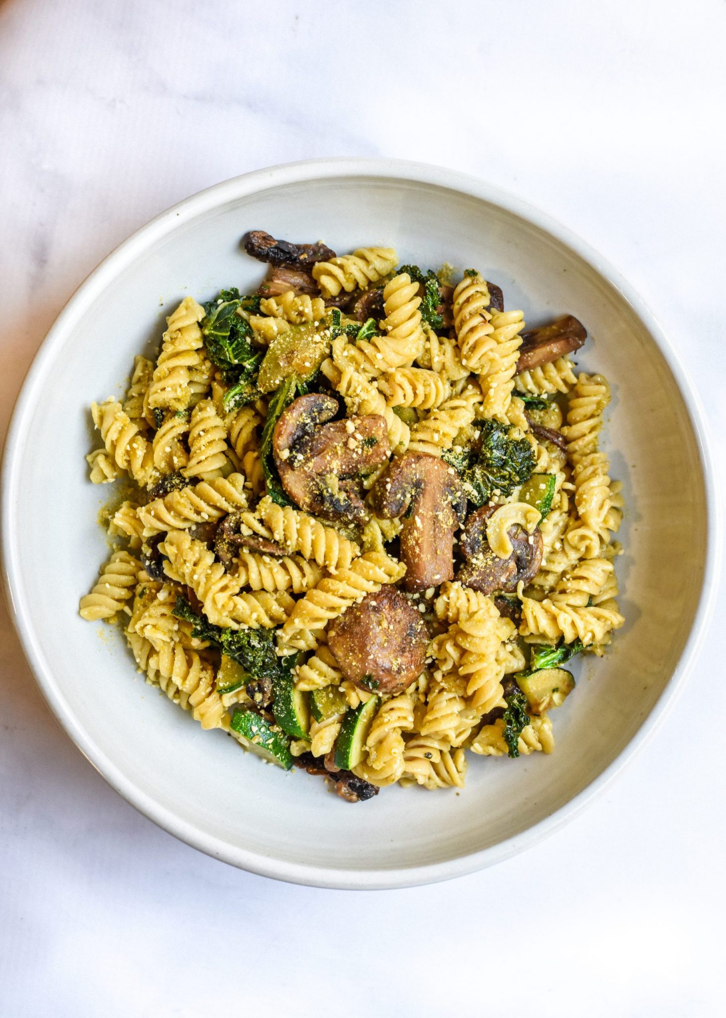 Healthy Vegetarian Pesto Chickpea Pasta | RD-Licious - Registered Dietitian  - Columbia, SC