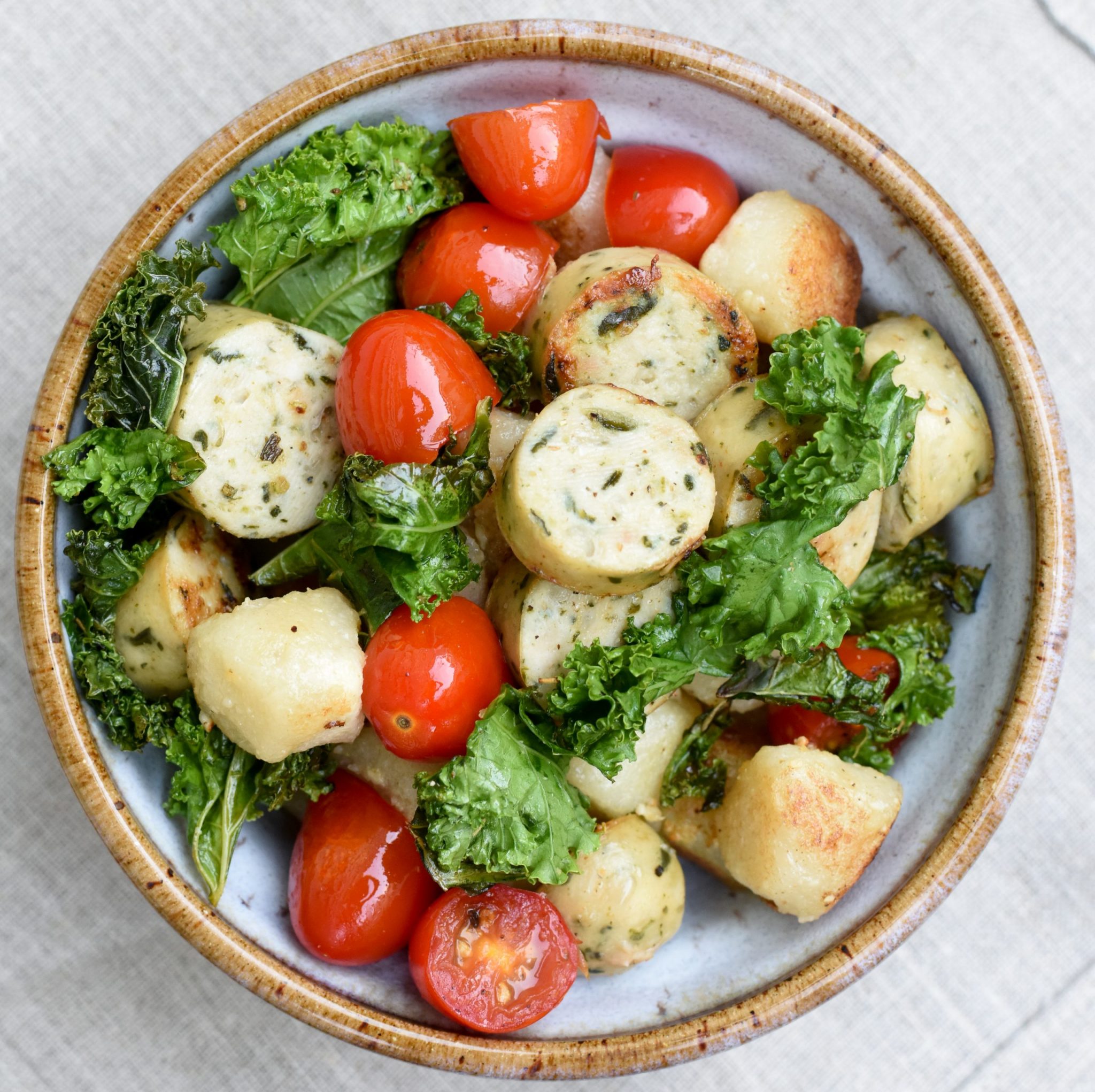 Trader Joes Cauliflower Gnocchi & Chicken Sausage RDLicious