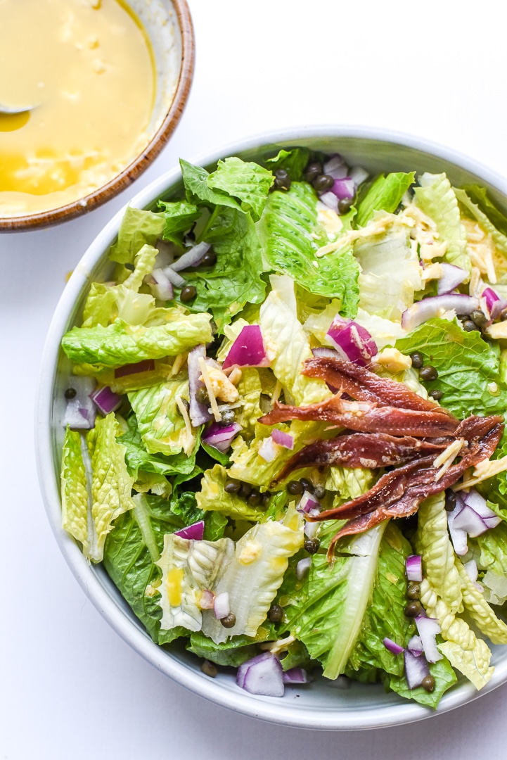 Mom's Classic Caesar Salad Recipe + Homemade Dressing
