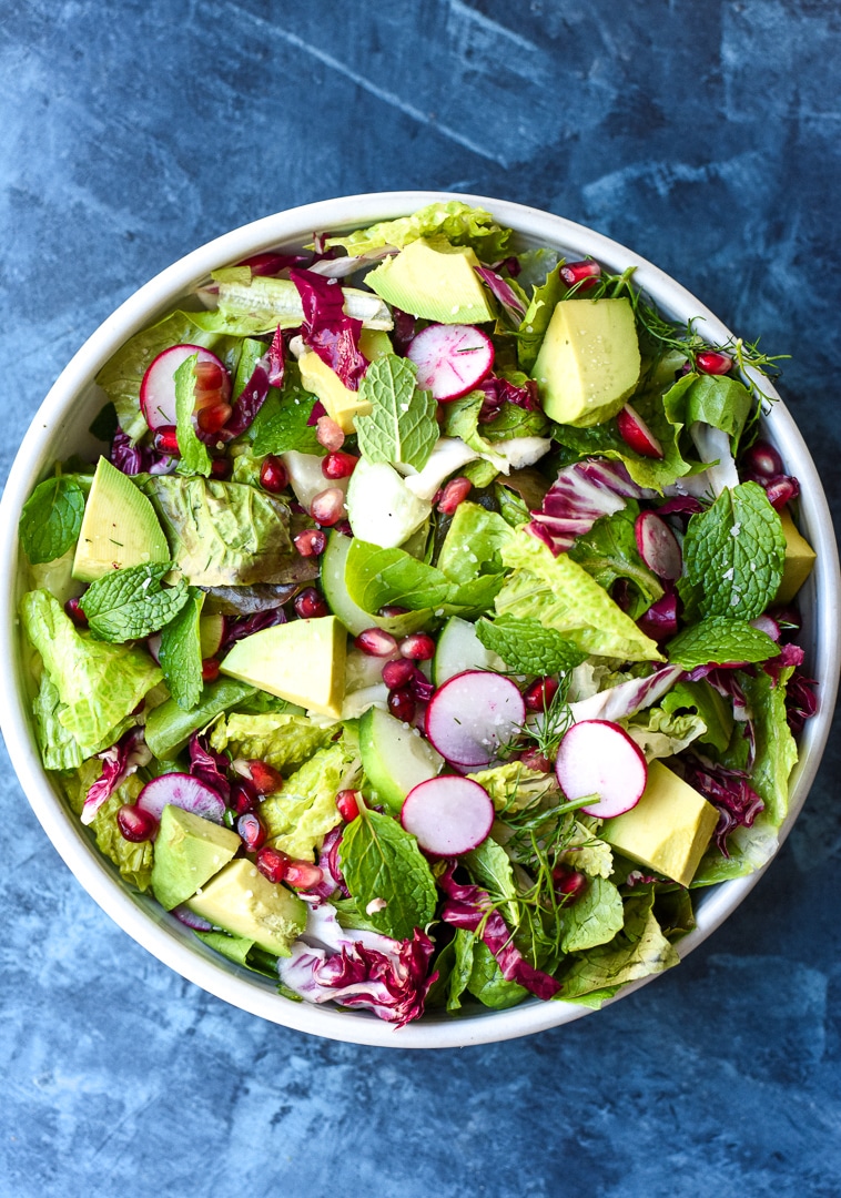 Nourishing Spring Salad with Champagne Vinaigrette