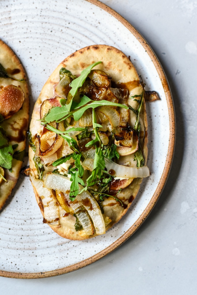 Fig Goat Cheese Caramelized Onion Flatbread