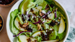 apple walnut blue cheese salad dressing Apple Walnut Blue Cheese Salad with Honey Dijon Dressing