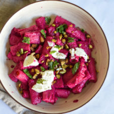 Pink Pasta (Ricotta Beet Sauce)-image