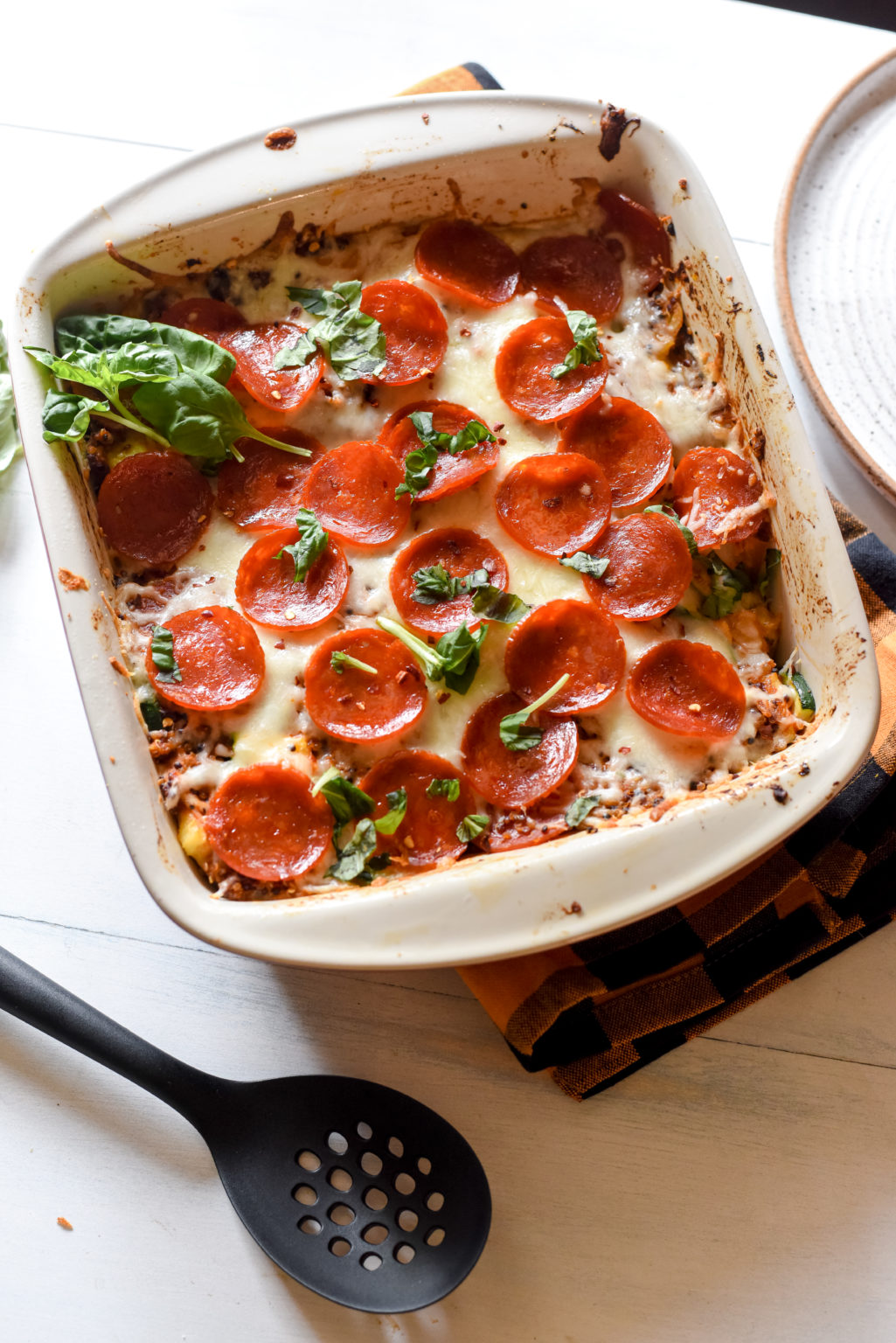 Pepperoni Pizza Quinoa Casserole (Veggie-Packed!) | RD-Licious ...