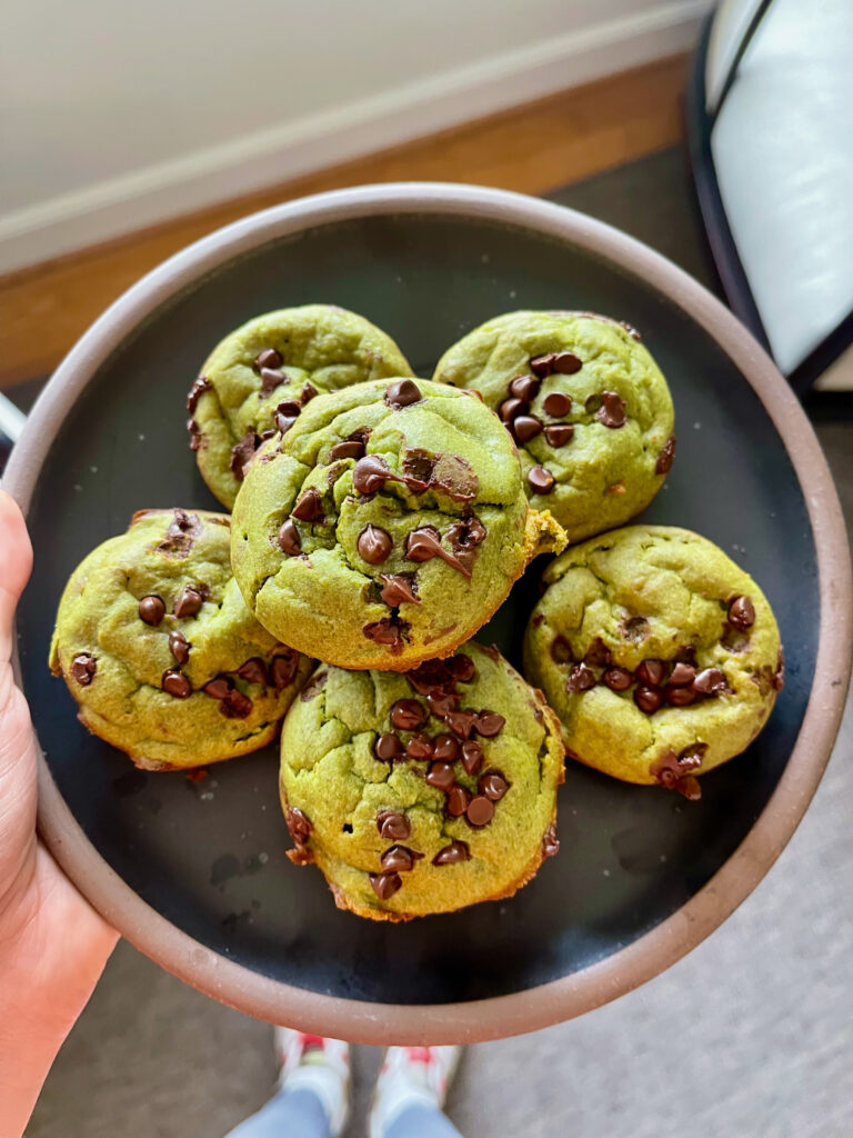 blender green muffins